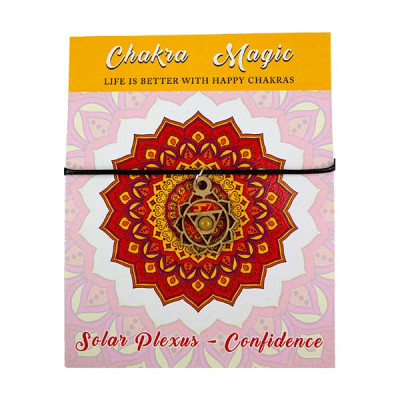Chakra Magic Solar Plexus Wood Jewelry and Sticker